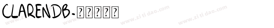 CLARENDB字体转换