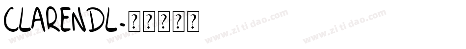 CLARENDL字体转换