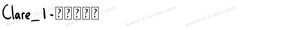 Clare_1字体转换
