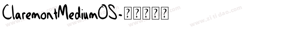 ClaremontMediumOS字体转换