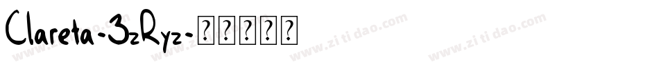 Clareta-3zRyz字体转换