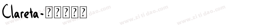 Clareta字体转换