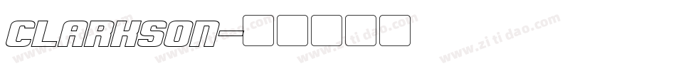 CLARKSON字体转换