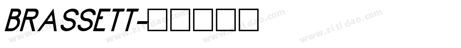 BRASSETT字体转换