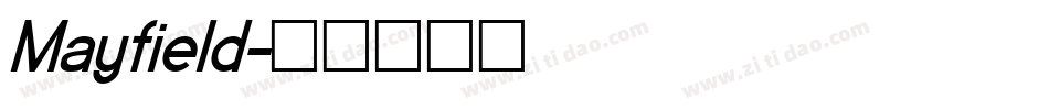 Mayfield字体转换
