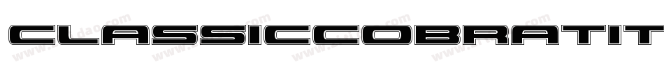 ClassicCobraTitleItalic-2oPX字体转换