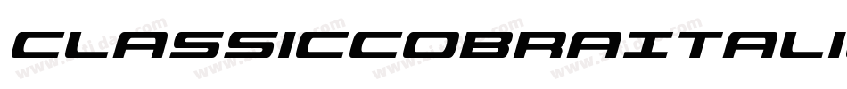 ClassicCobraItalic-Rmre字体转换