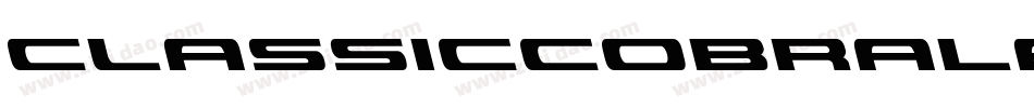ClassicCobraLaserItalic-890A字体转换