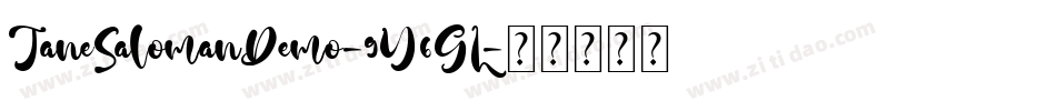 JaneSalomanDemo-9Y6GL字体转换