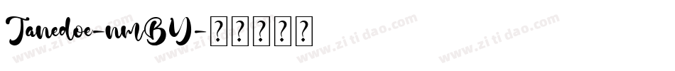 Janedoe-nmBY字体转换
