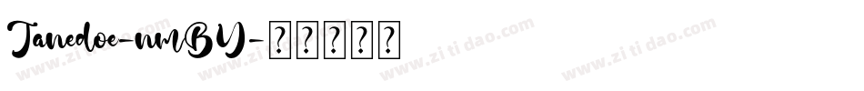 Janedoe-nmBY字体转换