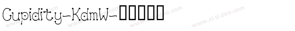 Cupidity-KdmW字体转换