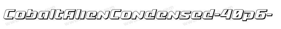 CobaltAlienCondensed-40p6字体转换