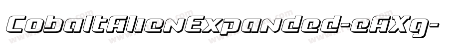 CobaltAlienExpanded-eAXg字体转换 CobaltAlienExpanded-eAXg字体转换