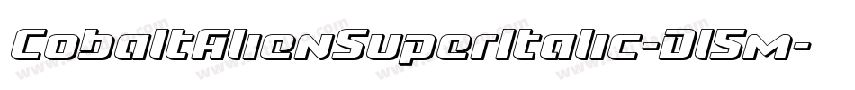 CobaltAlienSuperItalic-Dl5m字体转换