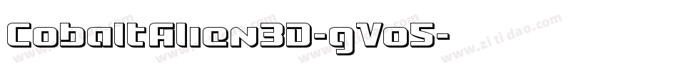CobaltAlien3D-gVo5字体转换