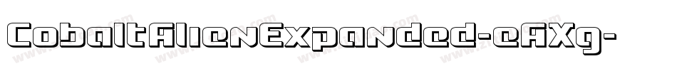 CobaltAlienExpanded-eAXg字体转换 CobaltAlienExpanded-eAXg字体转换