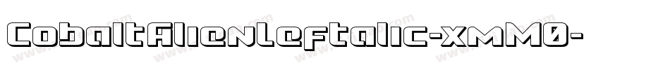 CobaltAlienLeftalic-xmM0字体转换