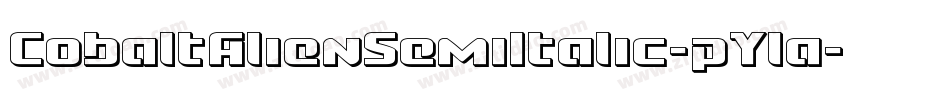 CobaltAlienSemiItalic-pYla字体转换
