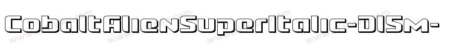 CobaltAlienSuperItalic-Dl5m字体转换