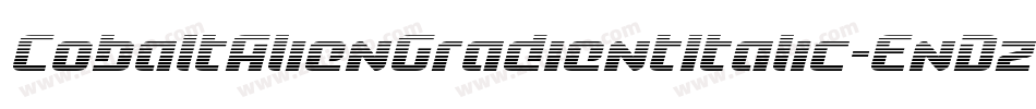 CobaltAlienGradientItalic-EnDz字体转换