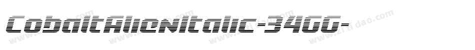 CobaltAlienItalic-34GG字体转换