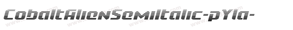 CobaltAlienSemiItalic-pYla字体转换