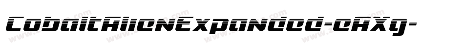 CobaltAlienExpanded-eAXg字体转换 CobaltAlienExpanded-eAXg字体转换