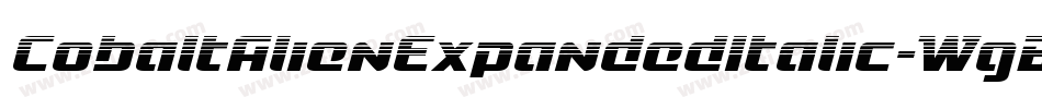 CobaltAlienExpandedItalic-WgB4字体转换