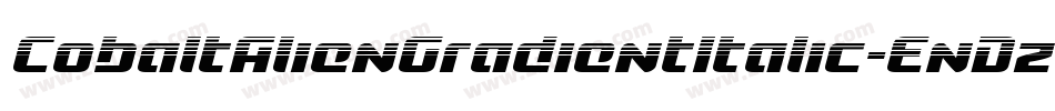 CobaltAlienGradientItalic-EnDz字体转换