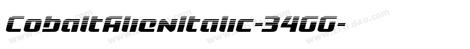 CobaltAlienItalic-34GG字体转换