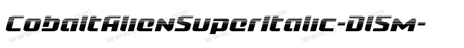 CobaltAlienSuperItalic-Dl5m字体转换