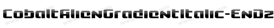 CobaltAlienGradientItalic-EnDz字体转换