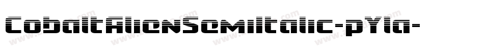 CobaltAlienSemiItalic-pYla字体转换