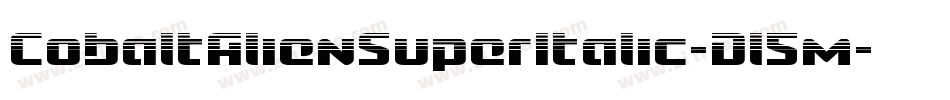 CobaltAlienSuperItalic-Dl5m字体转换