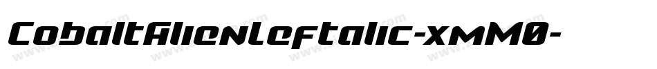 CobaltAlienLeftalic-xmM0字体转换