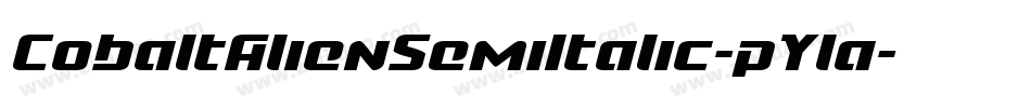 CobaltAlienSemiItalic-pYla字体转换
