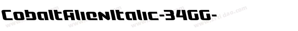 CobaltAlienItalic-34GG字体转换