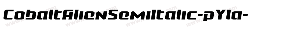 CobaltAlienSemiItalic-pYla字体转换