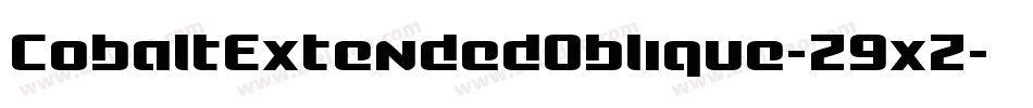 CobaltExtendedOblique-Z9xZ字体转换