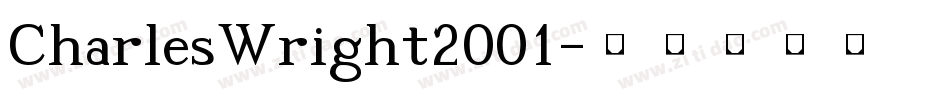 CharlesWright2001字体转换