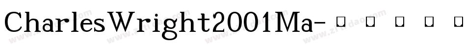 CharlesWright2001Ma字体转换