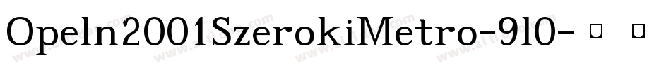 Opeln2001SzerokiMetro-9l0字体转换