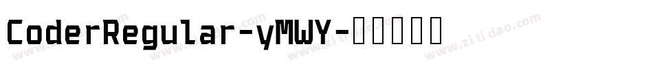 CoderRegular-yMWY字体转换