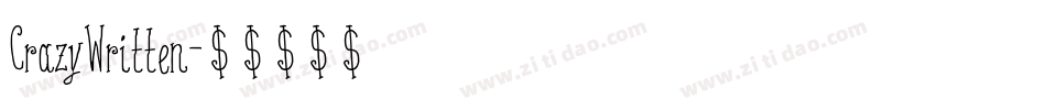 CrazyWritten字体转换