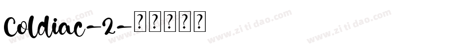 Coldiac-2字体转换