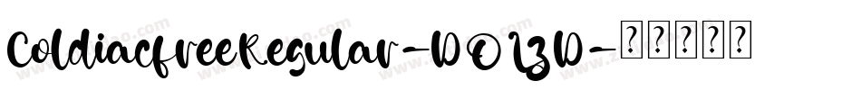 ColdiacfreeRegular-DOLzD字体转换