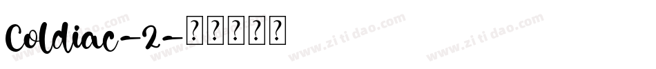 Coldiac-2字体转换