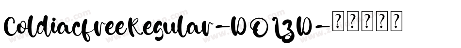 ColdiacfreeRegular-DOLzD字体转换
