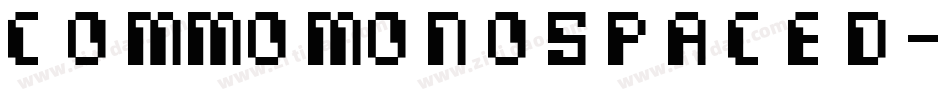 CommoMonospaced-WmZz字体转换